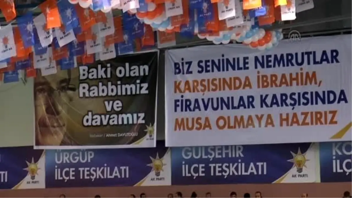 Davutoğlu, AK Parti Nevşehir 5. Olağan Kongresine Katıldı