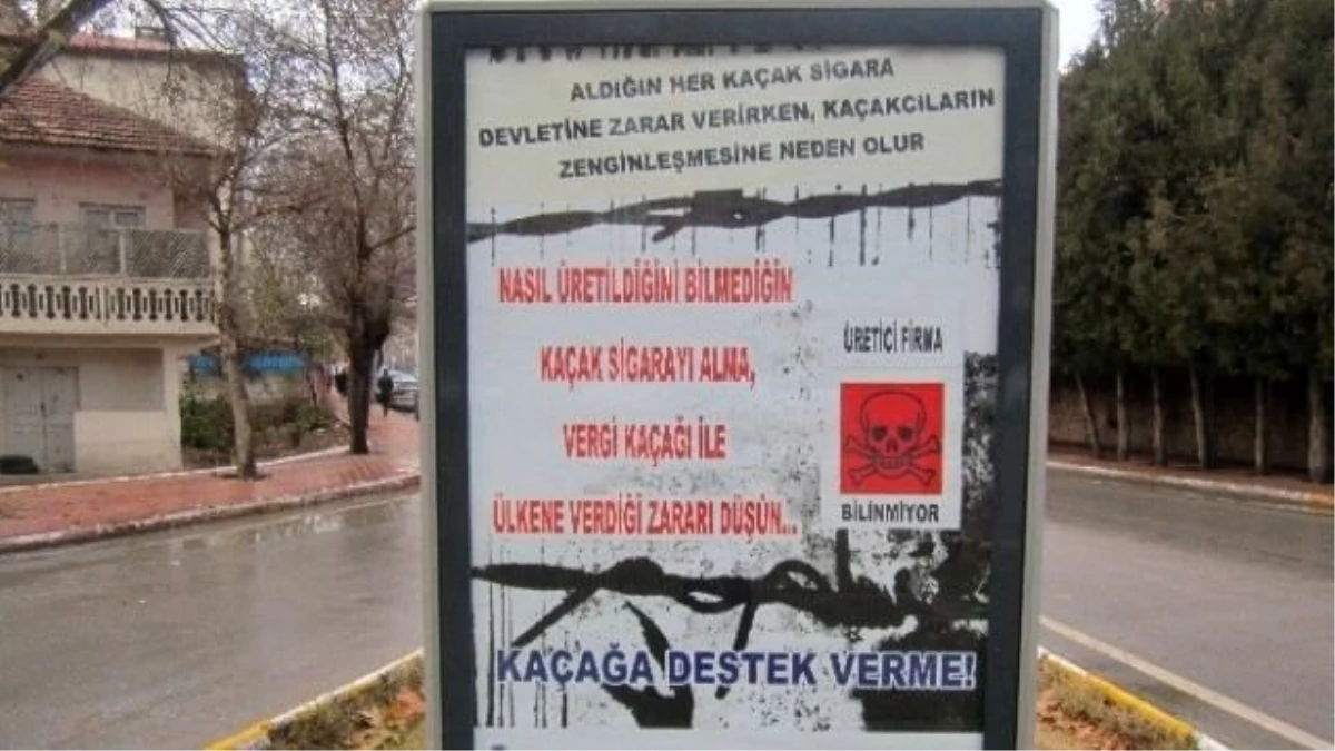 Kaçak Sigaraya Karşı Billboardlu Uyarı