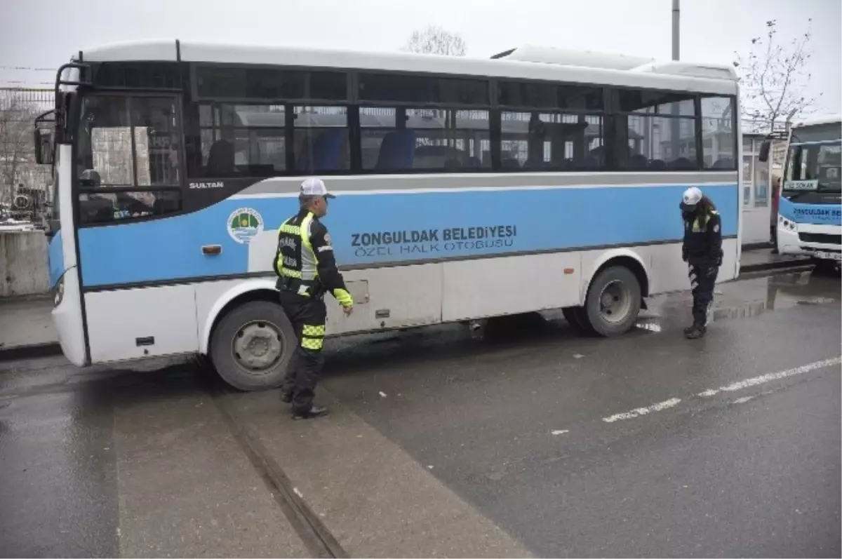 Otobüslere Kış Lastiği Uygulaması