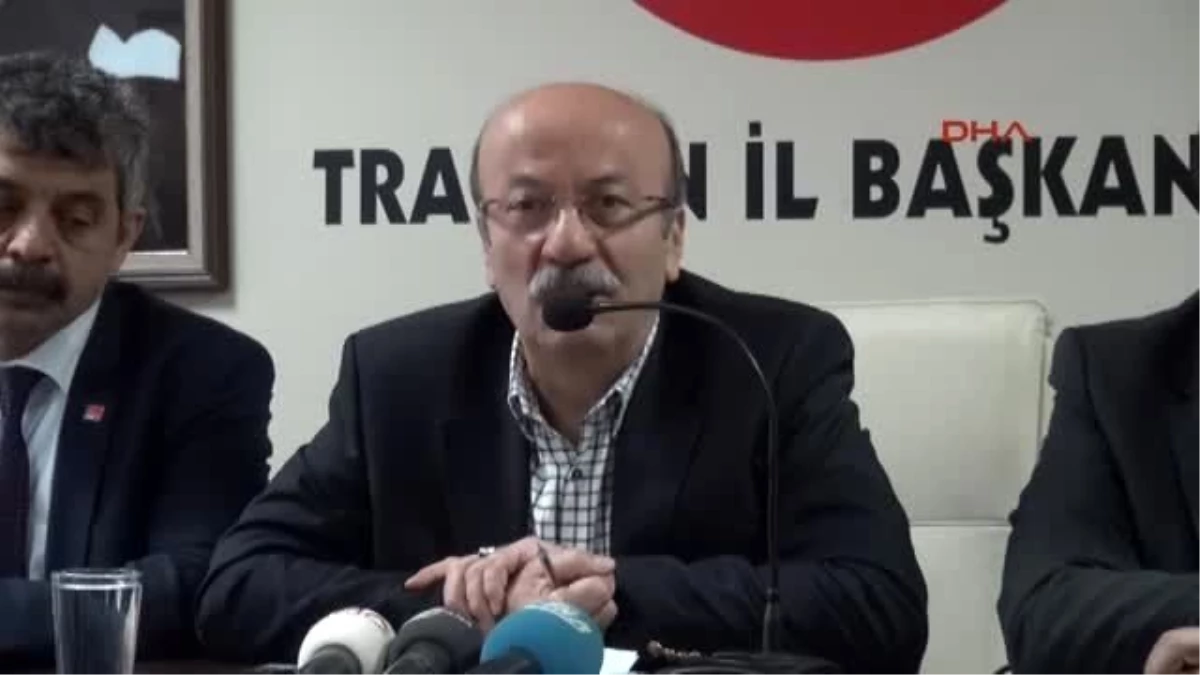 Trabzon Chp?li Bekaroğlu Davutoğlu Başbakan Değil, Koordinatör Bakan Gibi