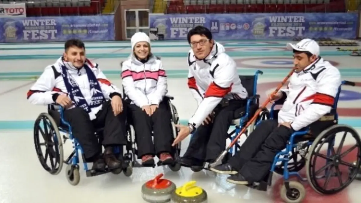 Türkiye\'nin İlk Bedensel Engelli Curling Takımı Erzurum\'da Kuruldu