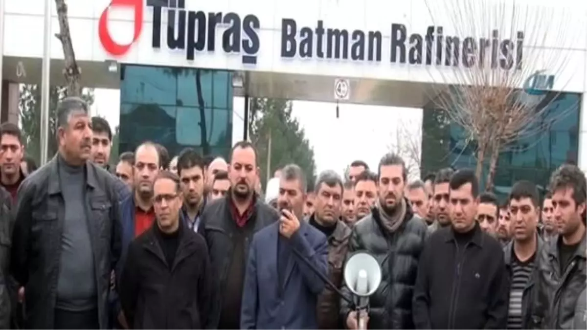 Batman\'da Tüpraş İşçileri İş Bıraktı