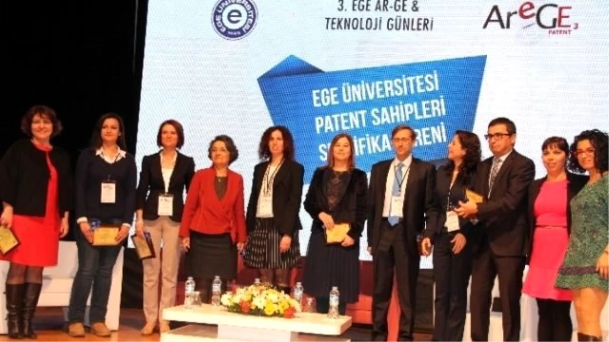 Ege\'nin Akademisyenleri Patent Sertifikalarını Aldı