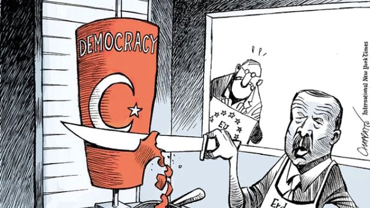 New York Times Erdoğan'ı 'Demokrasi Kesen Dönerci' Olarak Çizdi