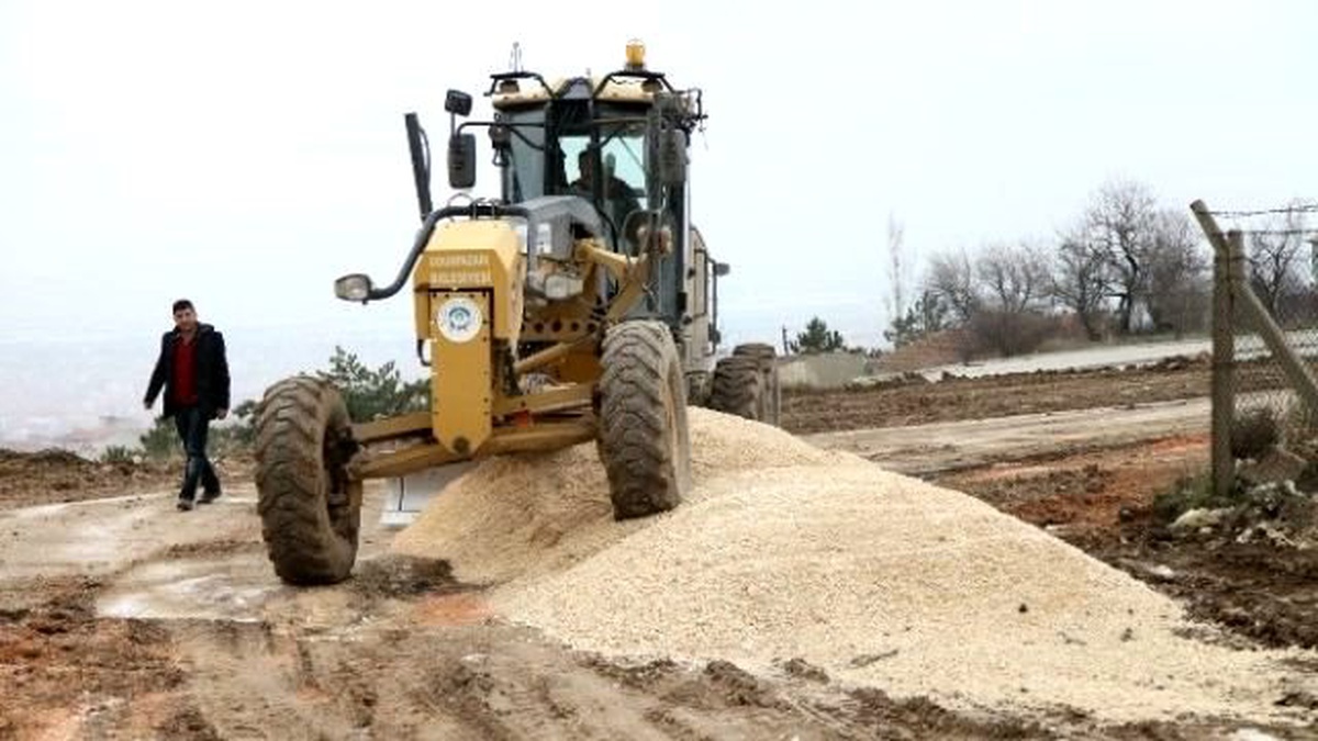Odunpazarı Bölgesinde Yol Yapım Çalışmaları