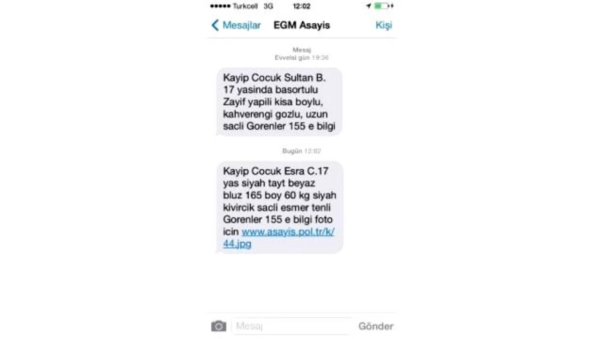 Emniyet, Kayıp Çocukları Sms\'le Arıyor