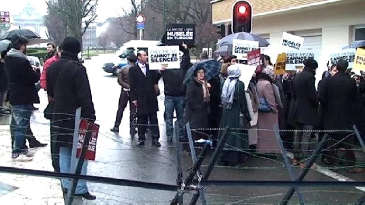 Avrupa Birliği Önünde Basın Özgürlüğü İçin Protesto