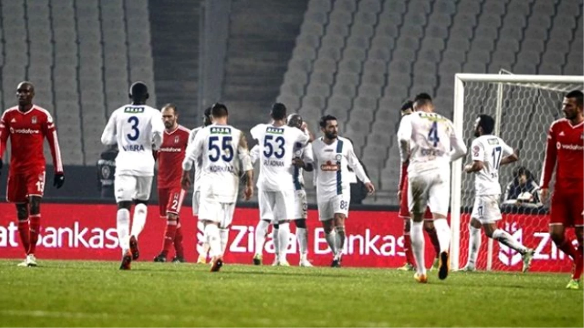 Beşiktaş, Çaykur Rizespor\'a 1-0 Yenildi