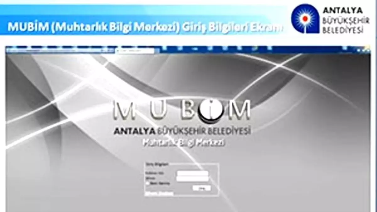 Antalya Büyükşehir Belediyesinden MUBİM Sistemi