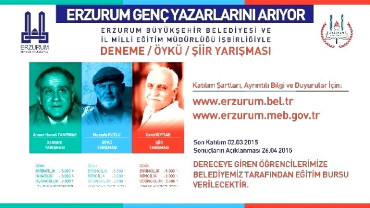 Büyükşehir, Erzurum\'un Genç Yazarlarını Keşfedecek