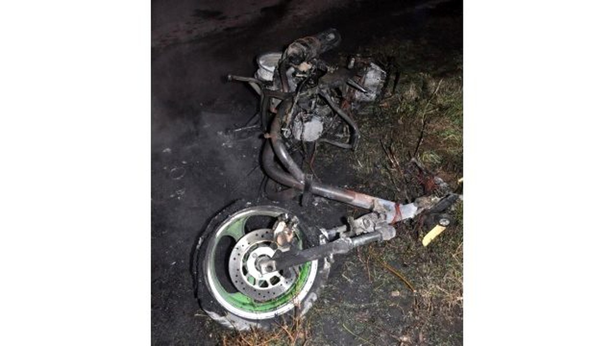 Çalıntı Motosiklet Yanarak Kül Oldu