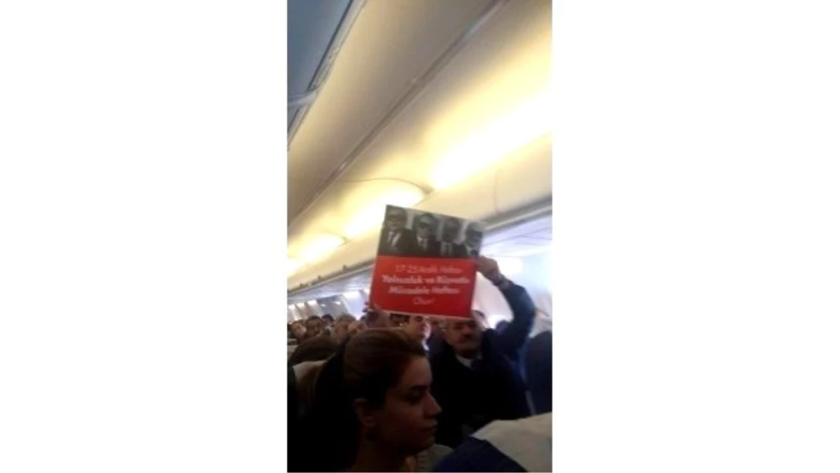 CHP Diyarbakır İl Başkanı Uçakta Eylem Yaptı
