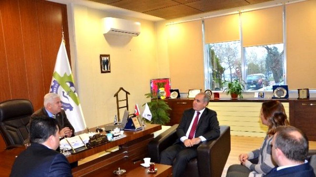 Çorlu Kaymakamı Kılıç\'tan Ergene Belediye Başkanı Yüksel\'e İade-İ Ziyaret