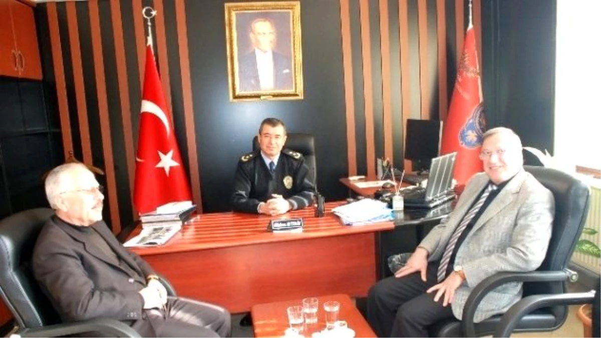 Pektaşoğlu ve Uygun\'dan Emniyet Müdürü Aytekin\'e Ziyaret