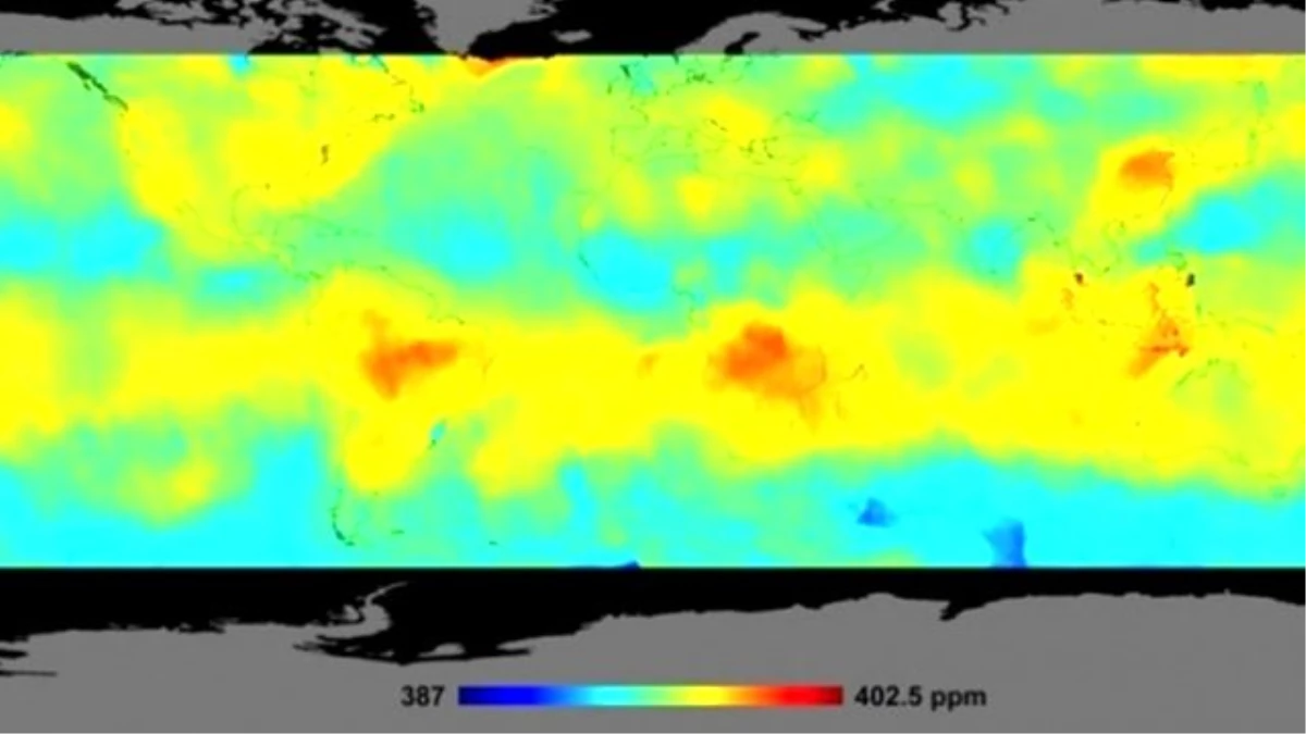 Dünyanın Karbondioksit Haritası