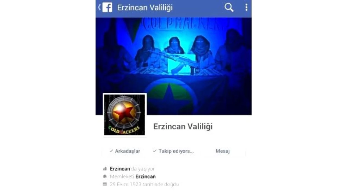 Erzincan Valiliğine Siber Saldırı