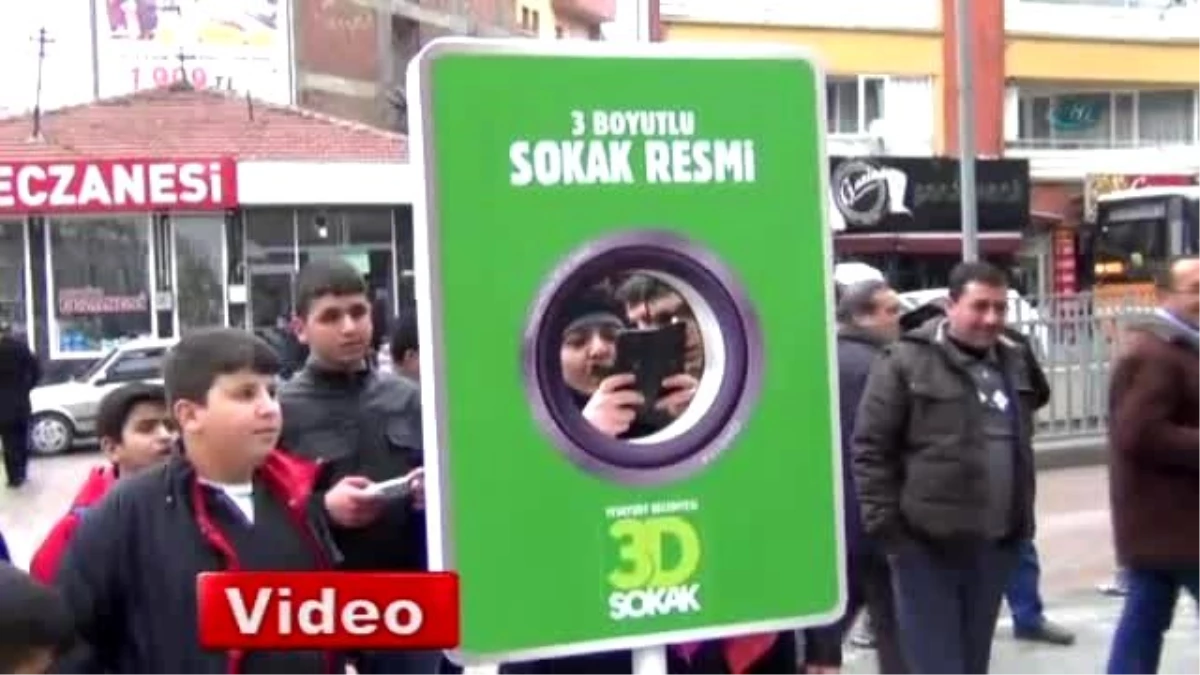 Üç Boyutlu Resimler Artık Türkiye Sokaklarında