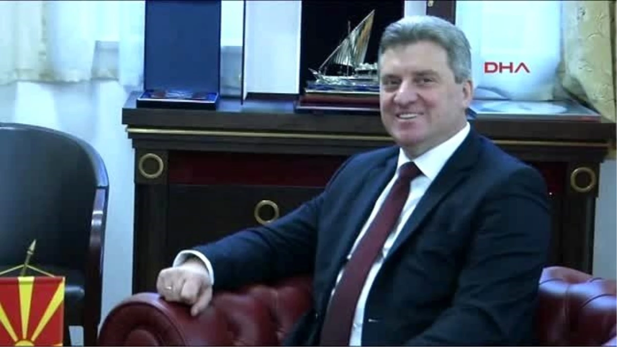 Davutoğlu, Makedonya Cumhurbaşkanı İvanov ile Görüştü