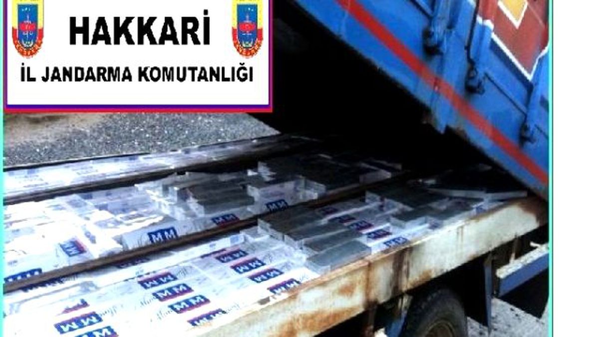 Şemdinli\'de 15 Bin Paket Kaçak Sigara Ele Geçirildi