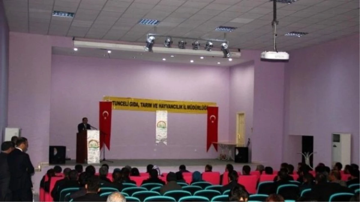 Tunceli\'de Sürü Yönetimi Sertifika Töreni
