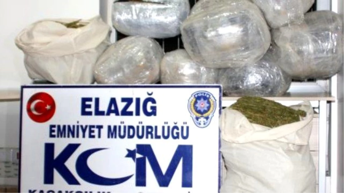 Elazığ\'da 28 Kilogram Esrar Ele Geçirildi