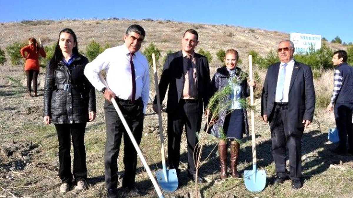 Belediye ve Çevkor ile Birlikte Fidan Dikti