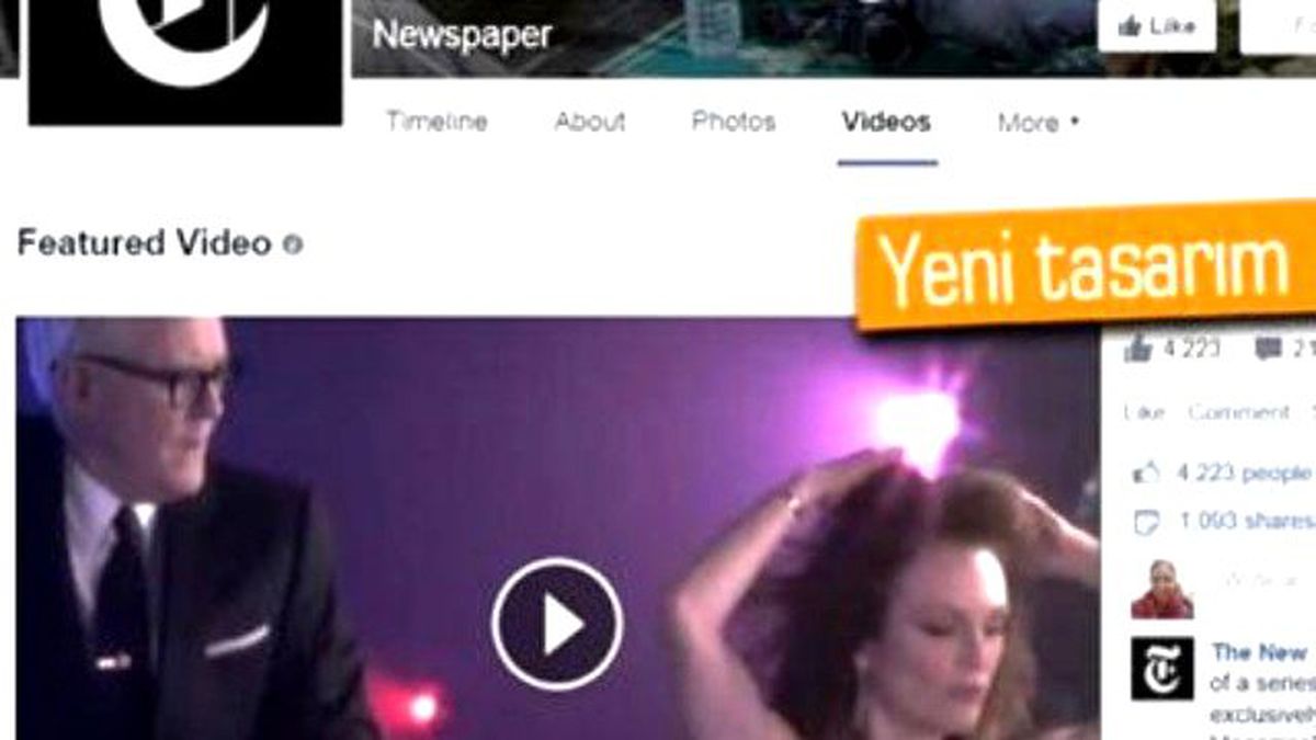 Facebook\'un Video Sayfa Tasarımı Değişiyor
