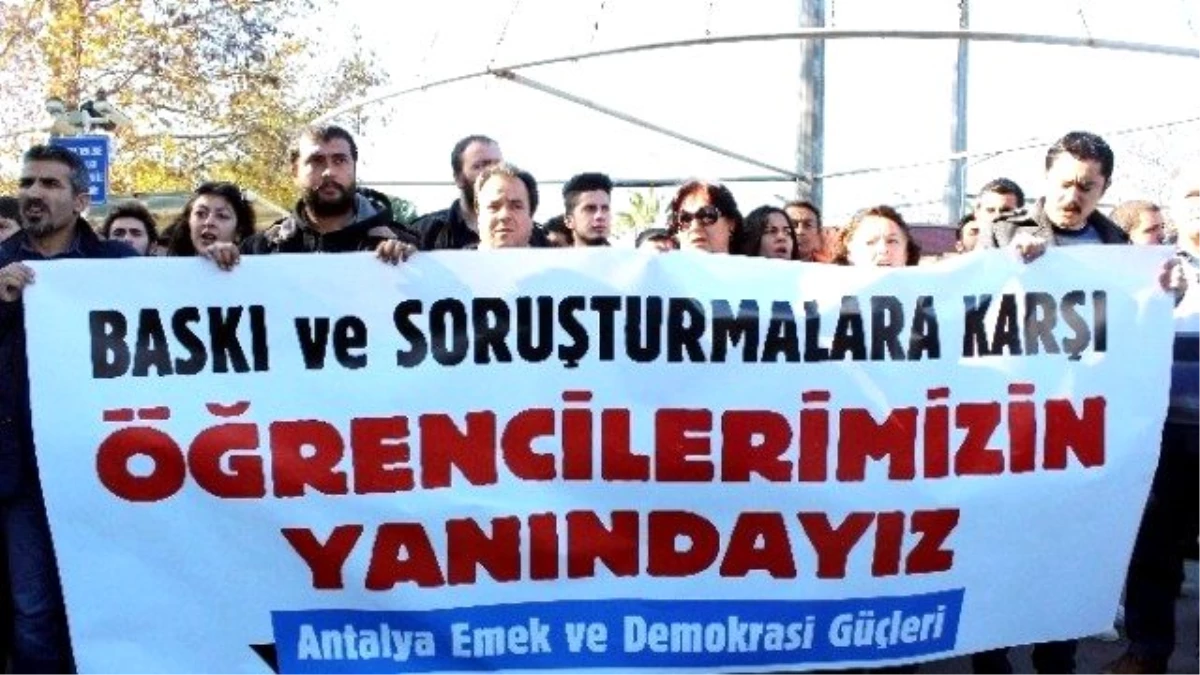Antalya Emek ve Demokrasi Güçleri Temsilcileri Eylem Yaptı