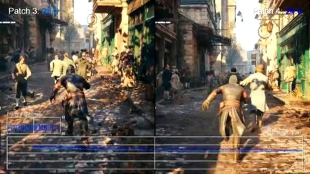 Assassin\'s Creed: Unity (Ps4) Patch 4 Vs Patch 3 Frame-Rate Test