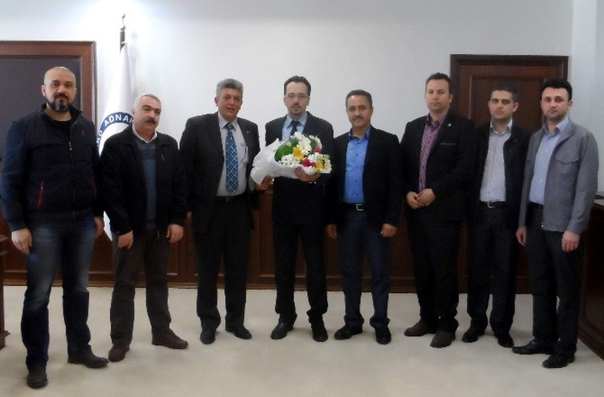 Aydınlı Marangozlardan Rektör Bircan\'a Hayırlı Olsun Ziyareti