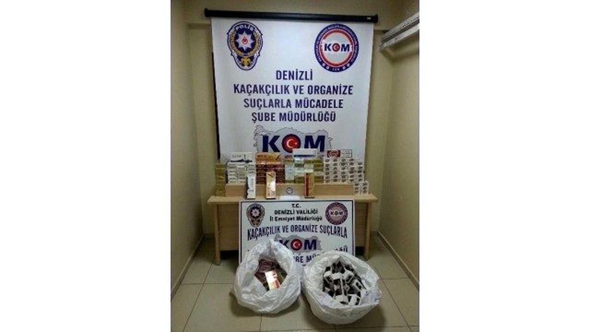 Denizli\'de Bin 306 Paket Kaçak Sigara Ele Geçirildi