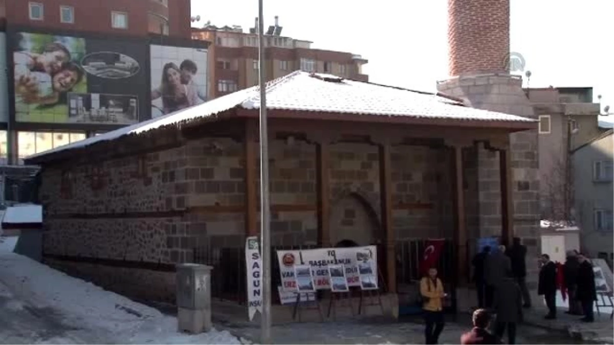 Erzurum\'da Tarihi Aşağı Habib Efendi Camisi İbadete Açıldı
