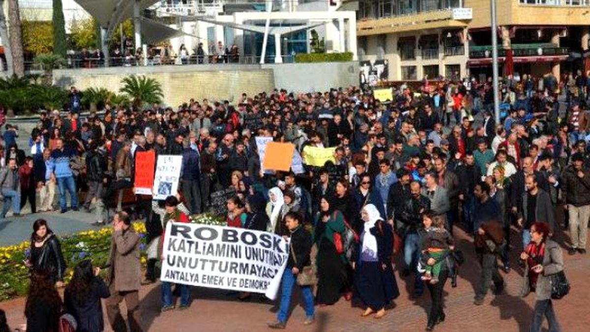 Antalya\'da Uludere Protestosu