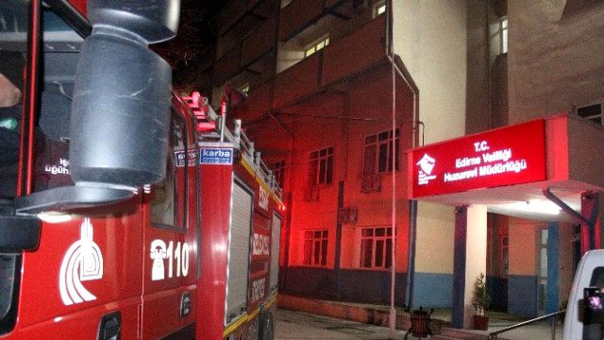Edirne\'de Huzurevinde Yangın Paniği
