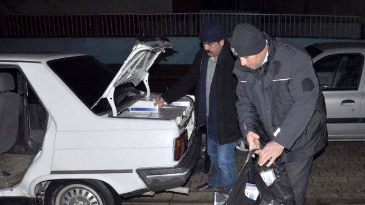 İslahiye\'de 7 Bin 500 Paket Kaçak Sigara