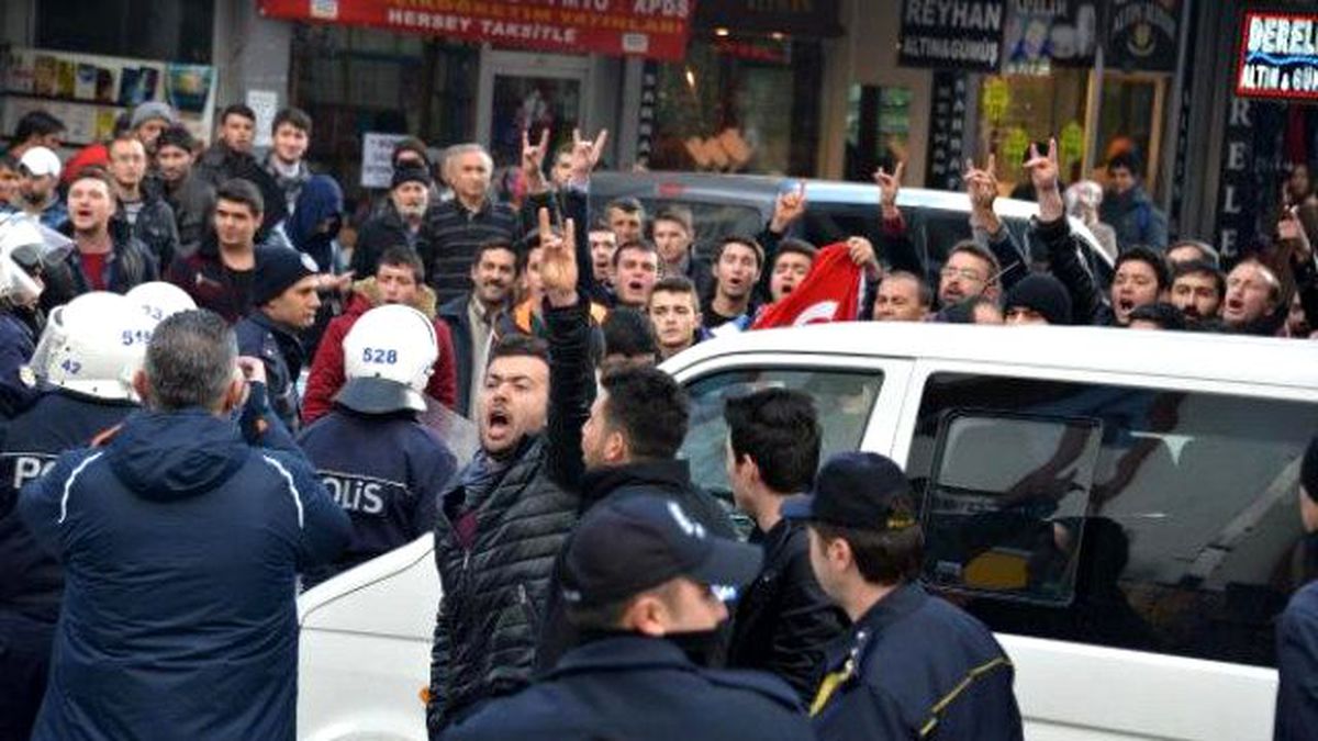 Konya\'da Gerginliği Polis Önledi