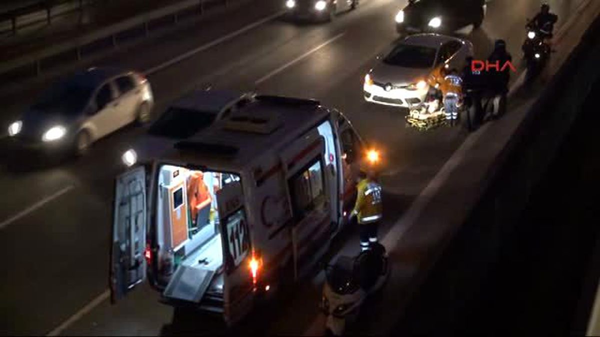 Motosikletiyle Araçları Sollarken Canından Oluyordu