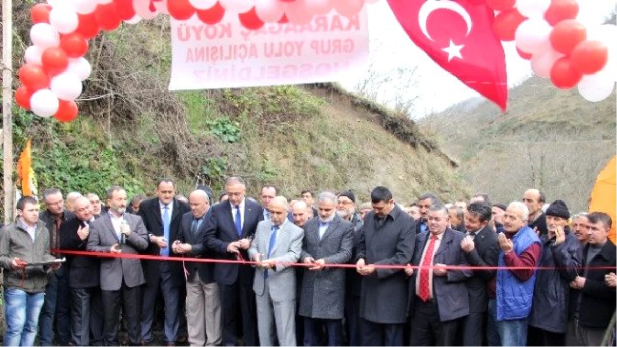 Devlet Vatandaş İşbirliğiyle Yapılan Yol Törenle Hizmete Açıldı