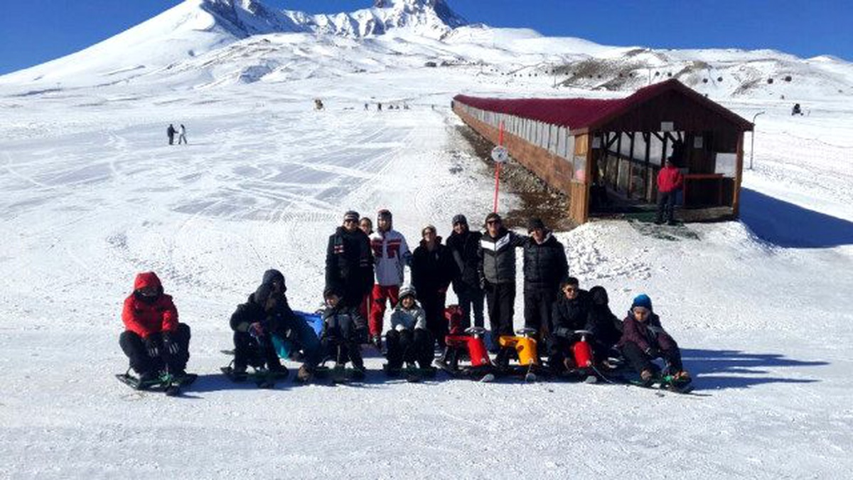 GKV Ortaokulu Öğrencileri Erciyes\'te Kış Kampında