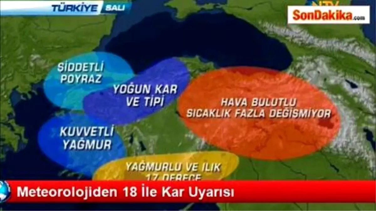 Meteorolojiden 18 ile Kar Uyarısı