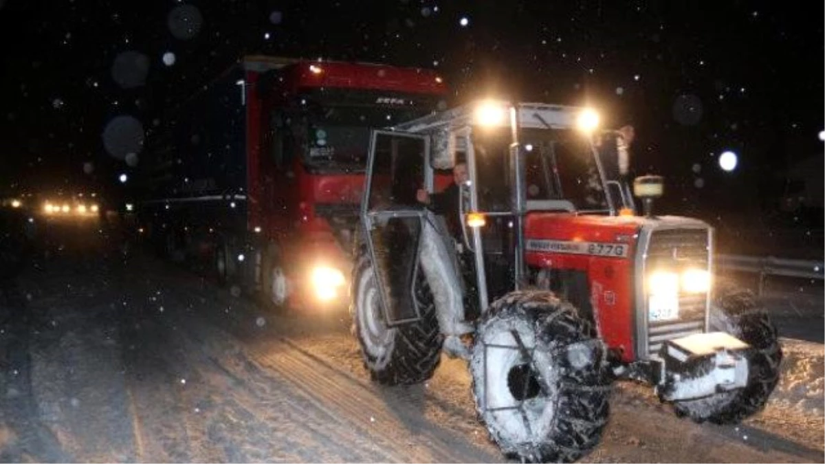 Karabük Kemikli Rampaları\'nda Ulaşıma Kar Engeli