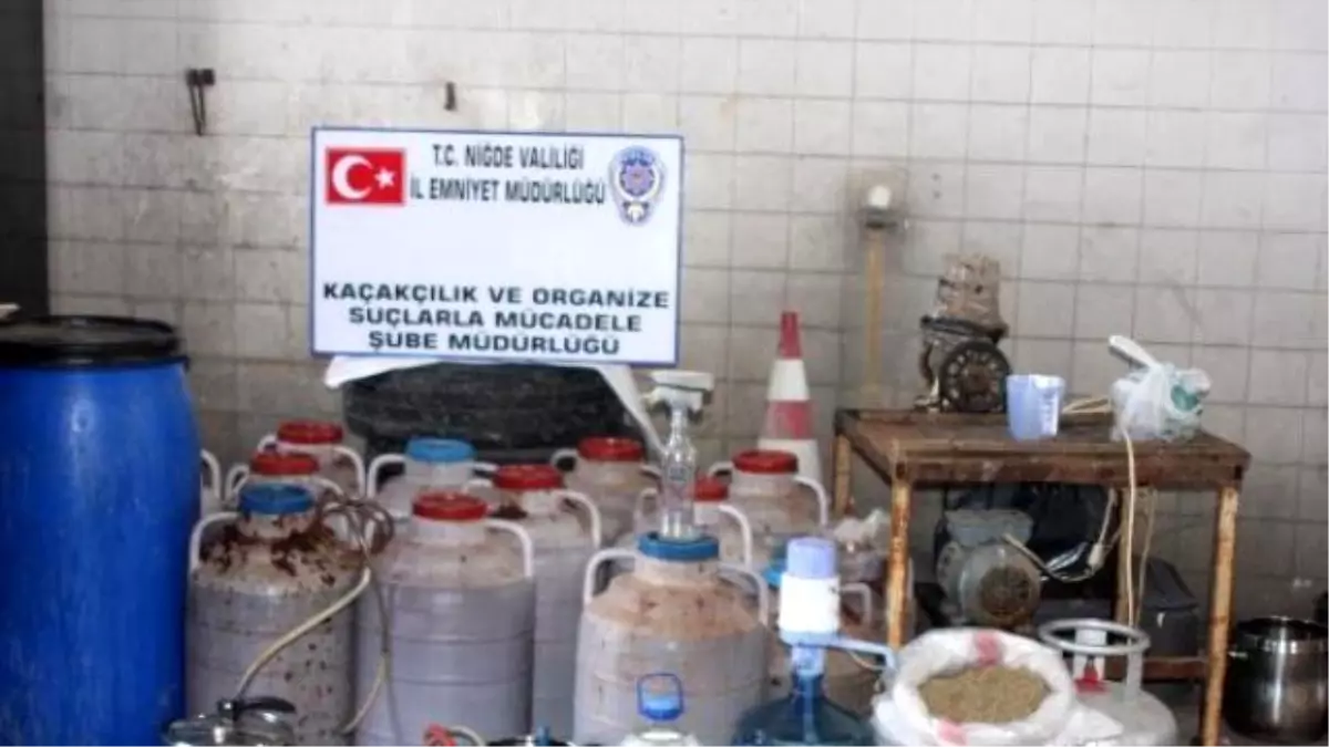 Niğde de Yılbaşı Aşamı Sahte Rakı Operasyonu