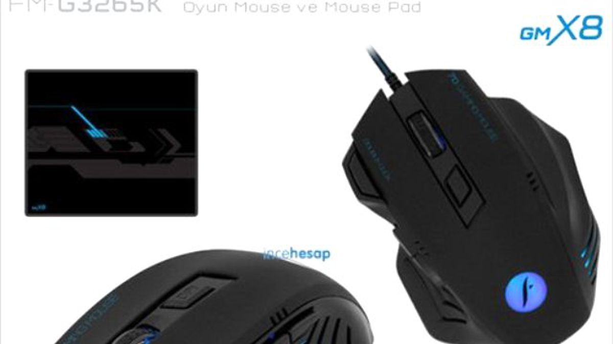 Frisby Fm-3265k Kablolu Oyun Mouse & Mouse Pad