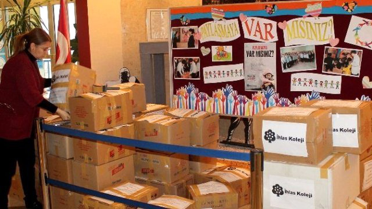 İhlas Koleji\'nin Yardım Projeleri Tüm Hızıyla Devam Ediyor