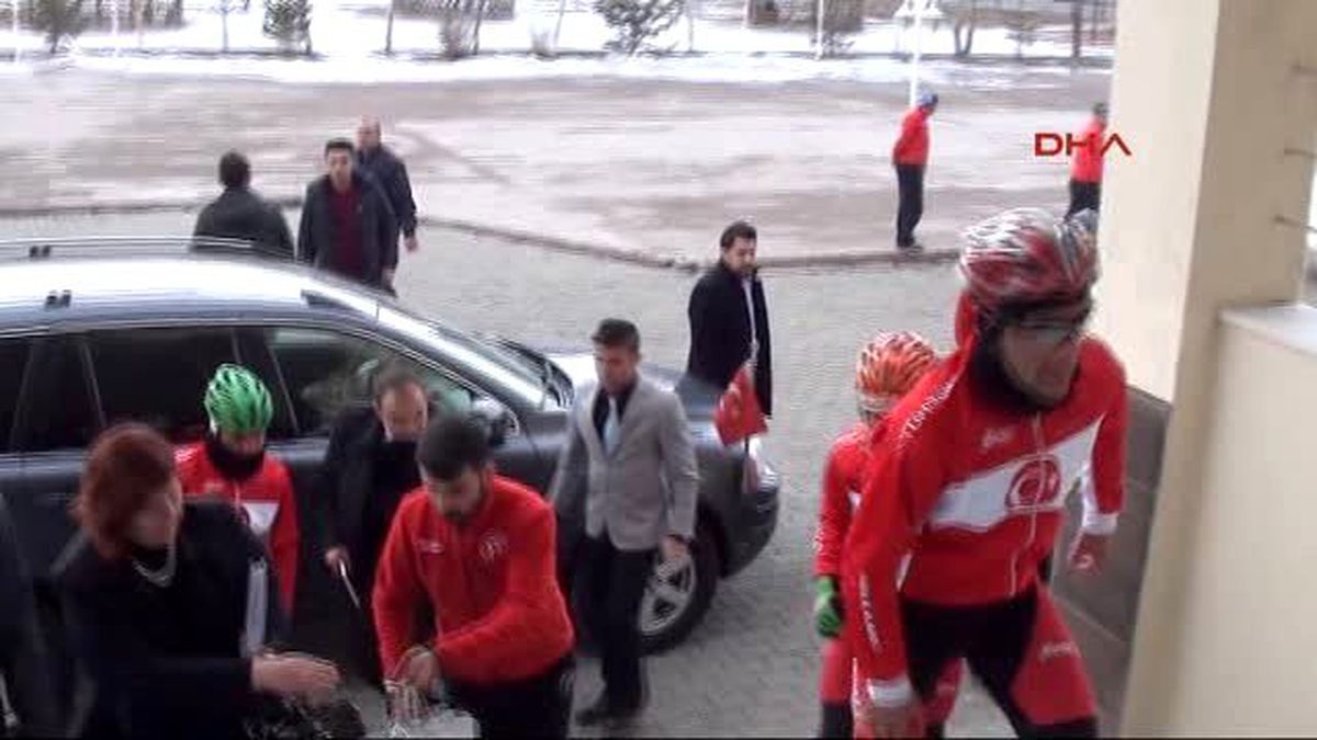 Milli Bisikletçiler Ardahan\'a Ulaştı