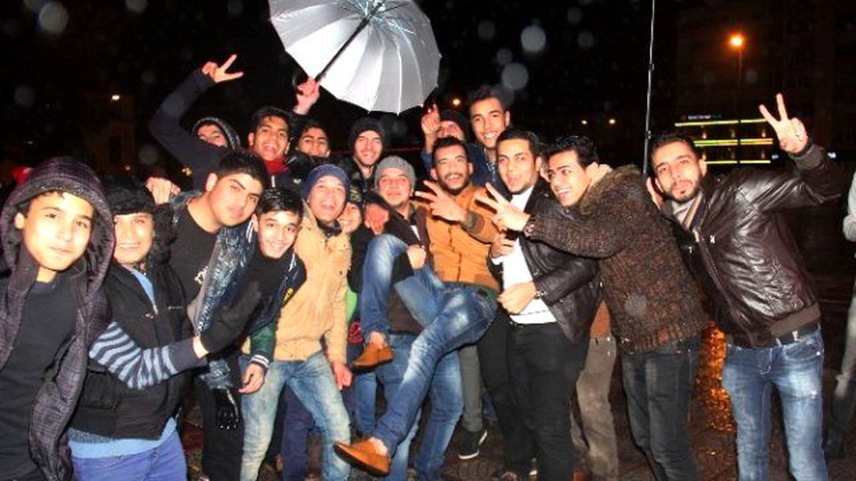 Samsun\'da Mülteciler Yeni Yılı Meydanda Kutladı