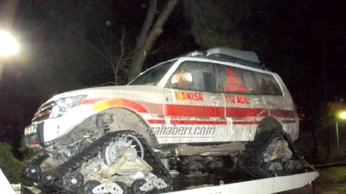 Kar Ambulansını Taşıyan Çekiciye Fazla Yük Cezası