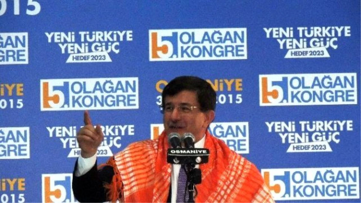 Davutoğlu, Partisinin Osmaniye İl Kongresine Katıldı