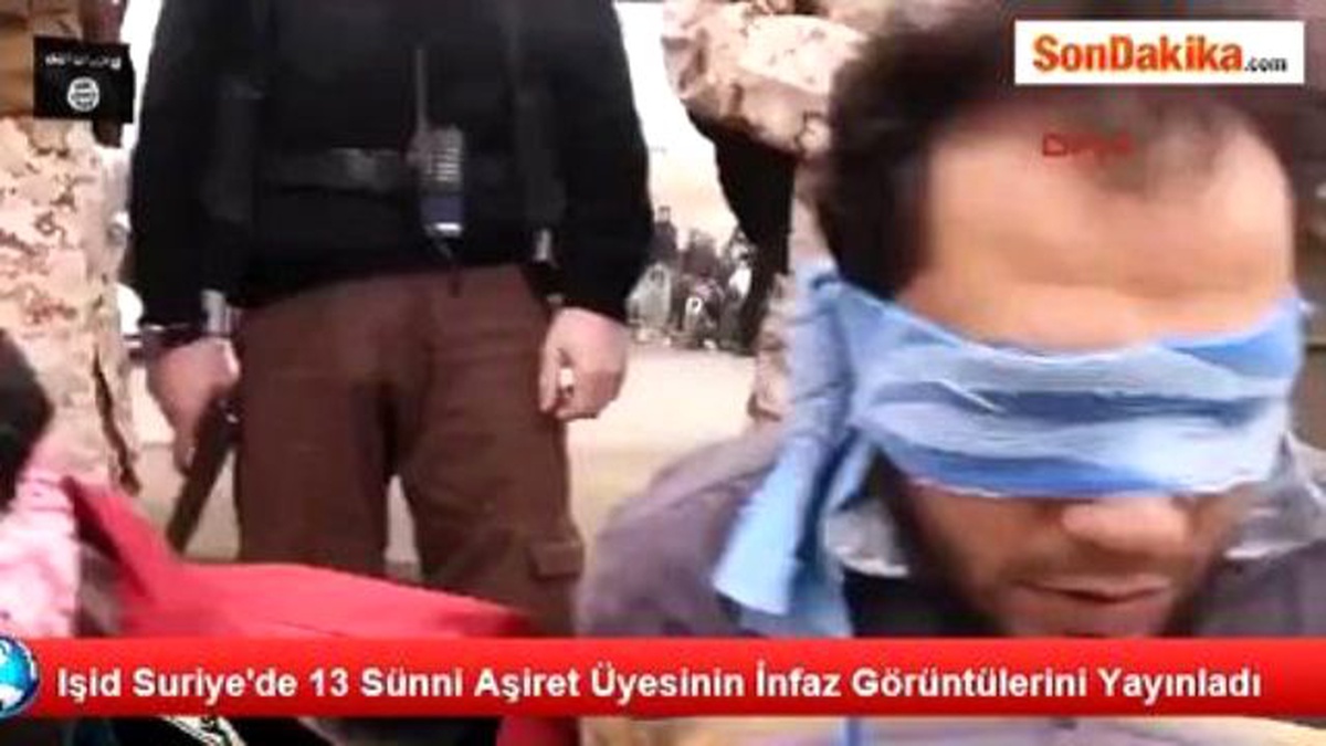 Işid Suriye\'de 13 Sünni Aşiret Üyesinin İnfaz Görüntülerini Yayınladı