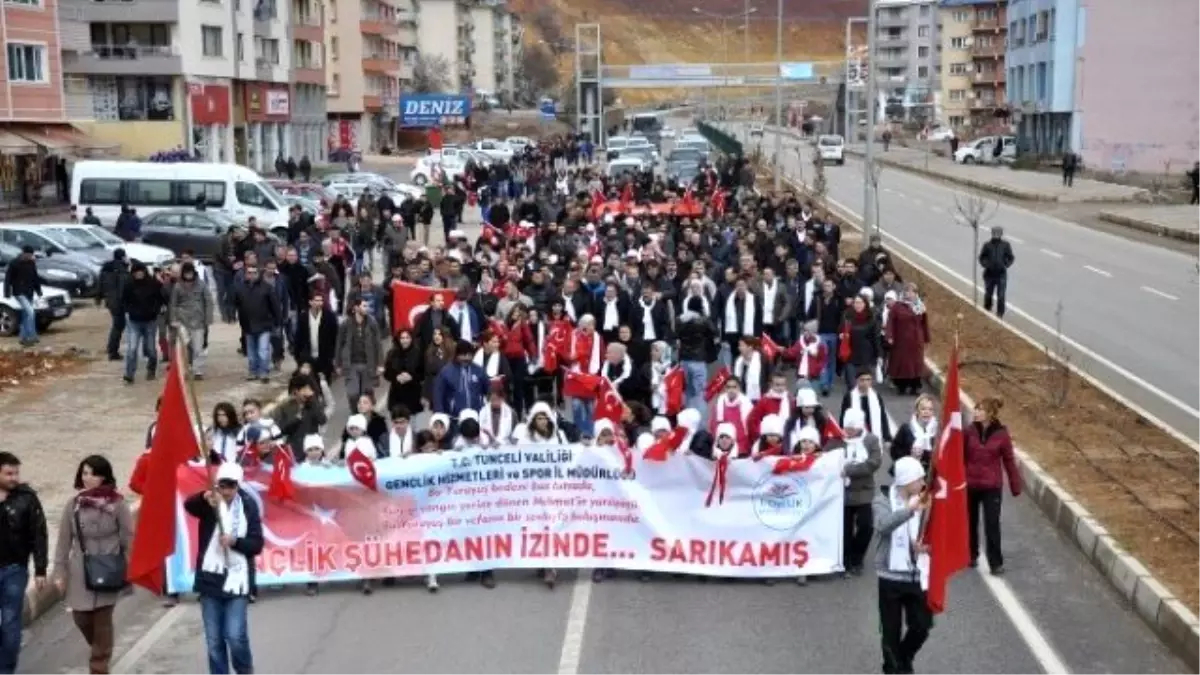 Tunceli\'de Sarıkamış Yürüyüşü